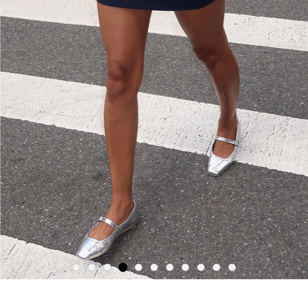 Dolce Vita Rodni Silver Mary Jane Flats